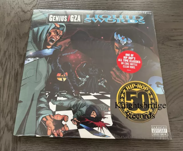 Genius Gza Liquid Swords Anniversary Edition Rare   Clear Vinyl Lp Sealed