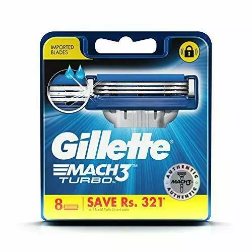 Hojas de afeitar Gillette Mach3 Mach 3 Turbo para hombre para maquinilla de...