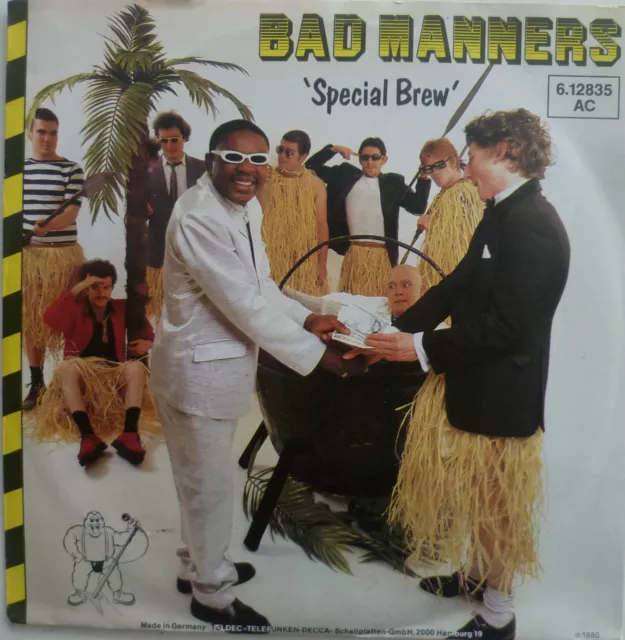 7" 1980 SKA RARE IN MINT- ! BAD MANNERS : Special Brew