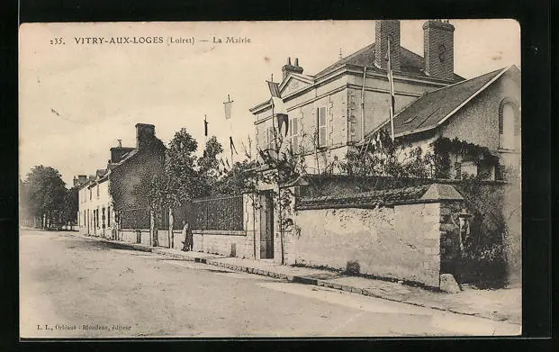 CPA Vitry-aux-Loges, La Mairie 1913