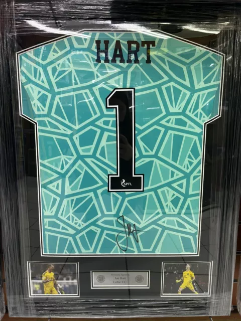 Joe Hart Signed Framed Celtic Goalie Shirt with COA - Goalkeeper