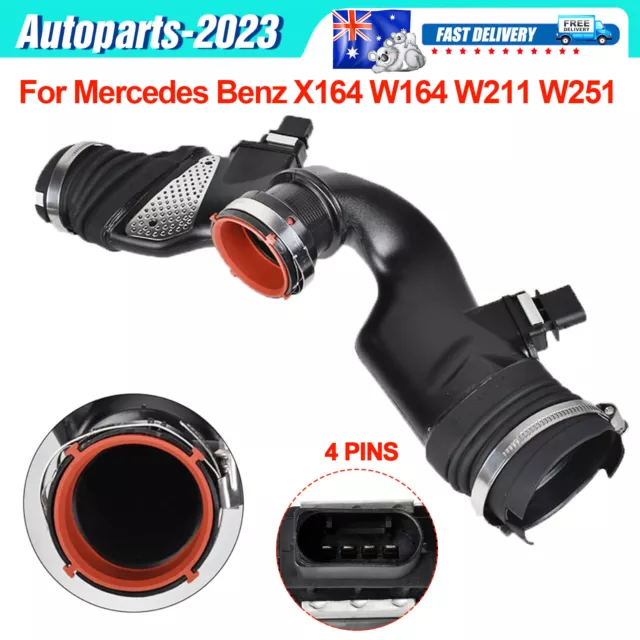 Air Intake Pipe  w/ Mass Air Flow Sensorsr For Mercedes Benz X164 W164 W211 W251