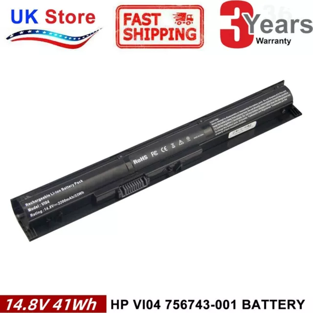 VI04 Battery for HP 756743-001 756744-001 756745-001 756478-421 V104 Notebook UK