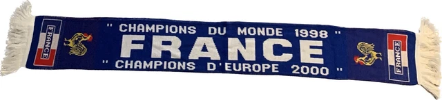 Echarpe equipe de France 98 coupe du monde 1998 Adidas vintage football scarf