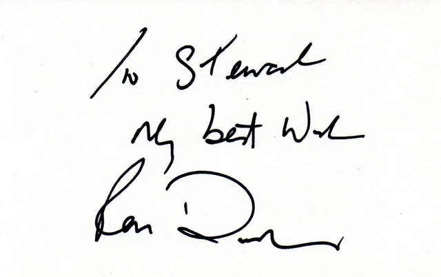 Ross Davidson Autograph - Eastenders - Signed 5.5x3.5 Card - AFTAL