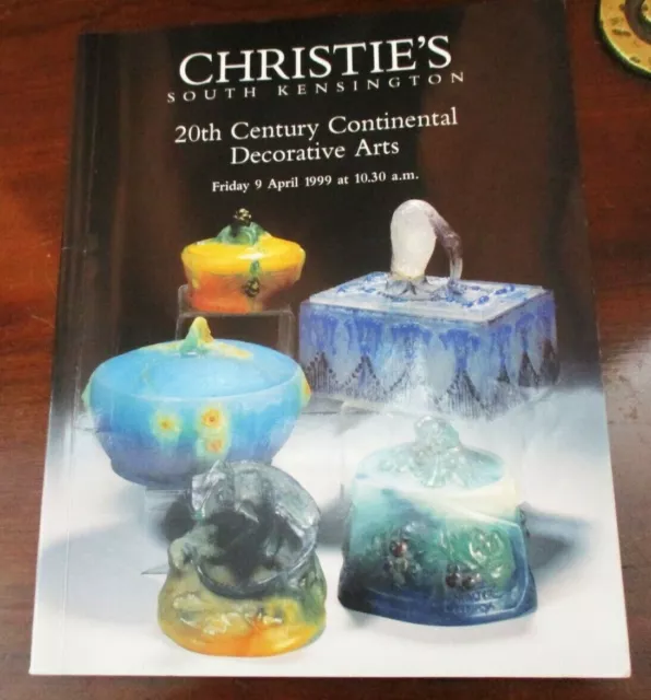 Christie's Auction Catalogue Art Nouveau Deco Icart Pate de Verre Decorchement