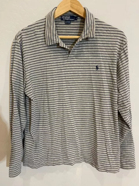 Polo Ralph Lauren STRIPED Pullover LS Shirt SZ L