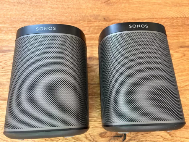 Sonos PLAY:1 (2. Stck.) Kabellose Smart-Lautsprecher - Schwarz