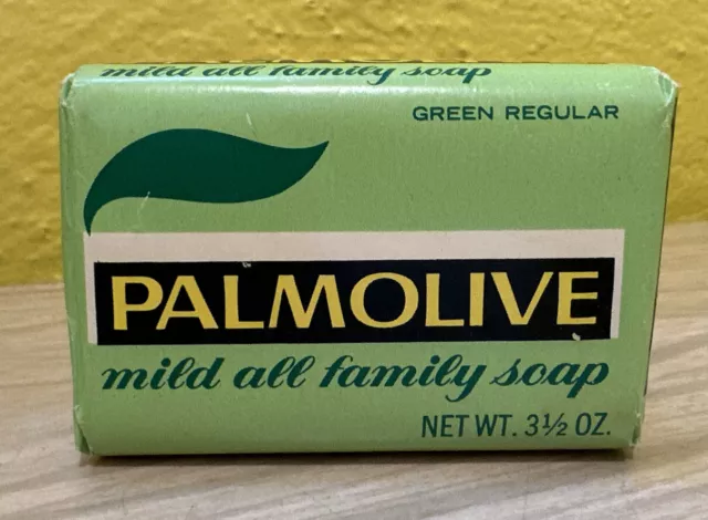 Vintage Palmolive Green Soap Bar  Bath Size 3 1/2 oz NOS