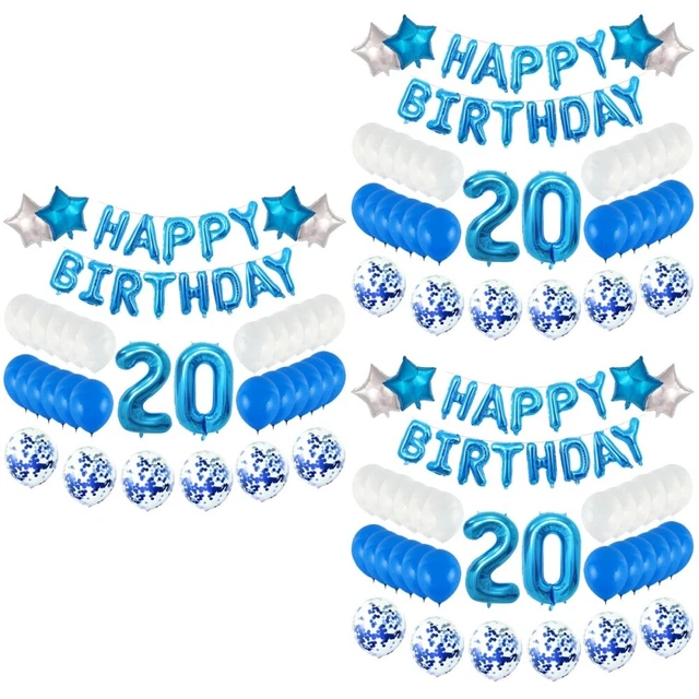 3 pz 20 anni di compleanno palloncini set bellissimi palloncini per la raccolta