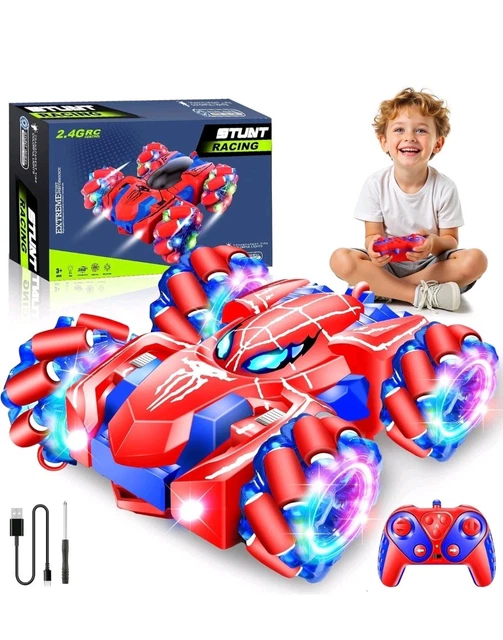 360° FLIPS REMOTE Control Cars, 4WD RC Stunt Car Toys for 3-10 Year Old ...