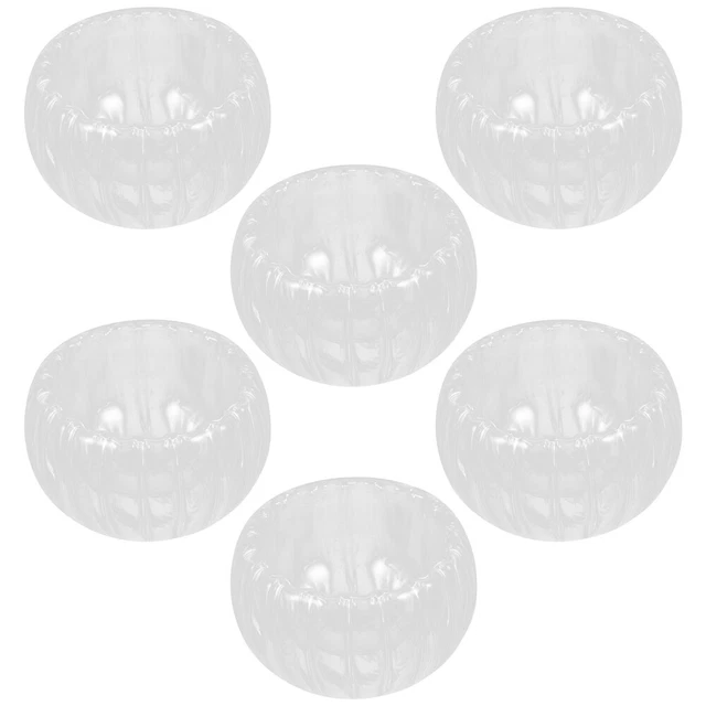 6 piezas taza de té pequeña a rayas taza de té caliente jarras de cerveza de vidrio té cocinar