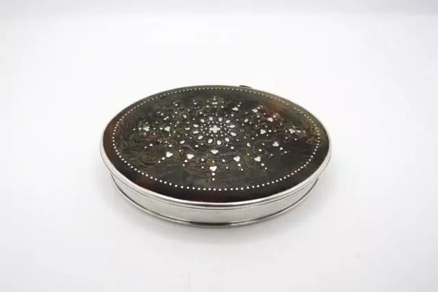 Antik Späte 17th Jahrhundert Silber Halterung Und Pique Schnupftabak Box Um 1680