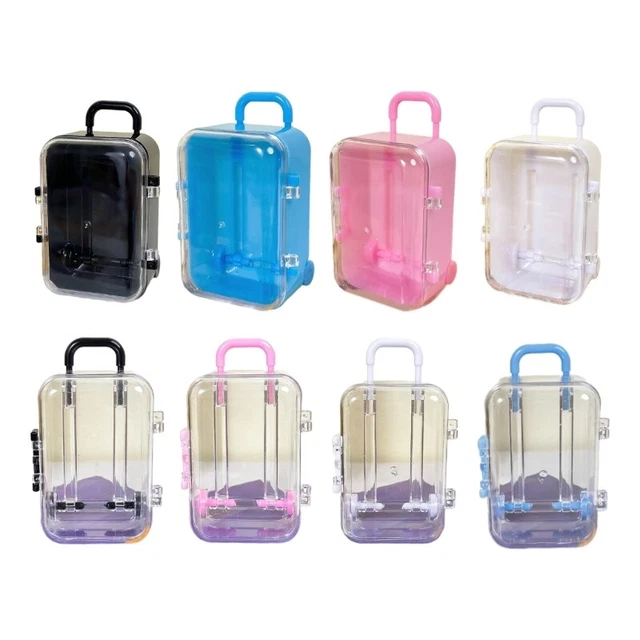 Mini clear hotsell plastic suitcase