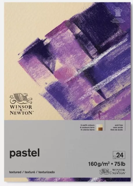 Winsor & Newton Artists Pastel Paper Pad A4 - Earth Tones - 6 Colours - 24 Sheet