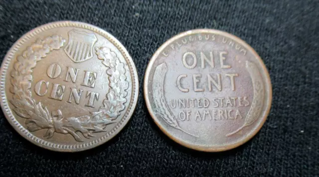 50 Coin Indian Head Penny Wheat  Penny Collection From Estate Lot Coin Sale