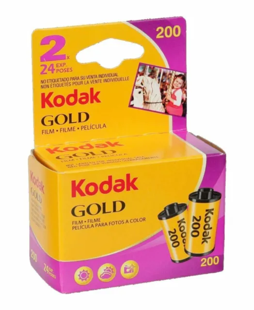 Kodak GOLD 200 35mm 24exp CHEAP Colour 35mm Print Film - TWIN PACK