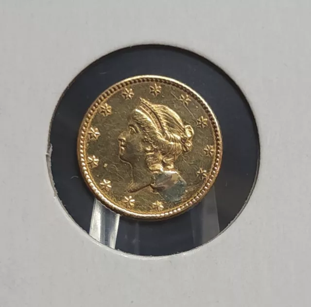 1849 $1.00 Liberty Head US Gold Coin