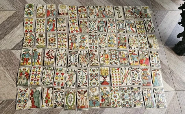 Jeu De Tarot Ancien B.P. Grimaud Paris 1890 - Complet