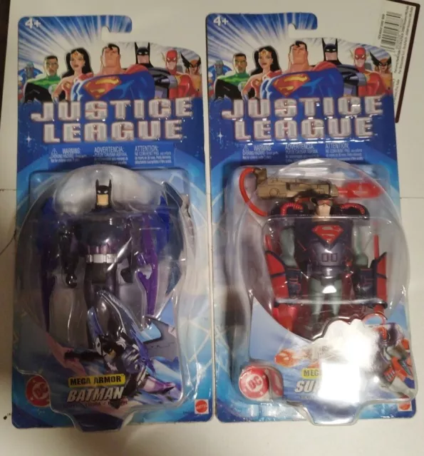 DC Comic Mattel Justice League Jlu Batman Superman Mega Armor