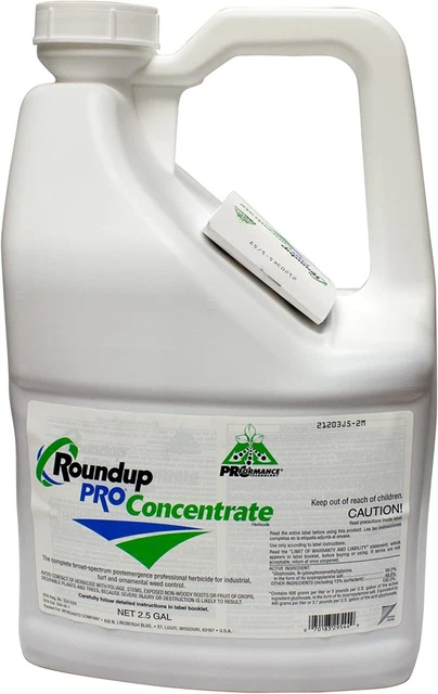 Roundup Pro Concentrate Weed Killer - 50.2% Glyphosate w/ Surfactant 2.5 Gallons