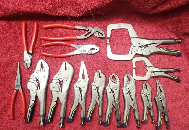 4 NEW Mac tools pliers and 10 Irwin vice grips