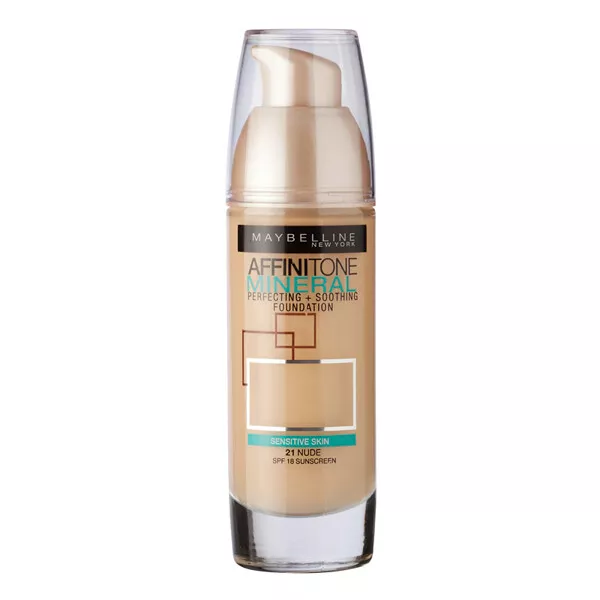 Maybelline Affinitone Mineral Foundation SPF18 30ml - 021 Nude