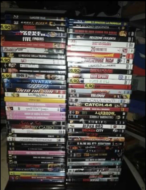 lotto stock dvd film famosi oltre 70 pezzi