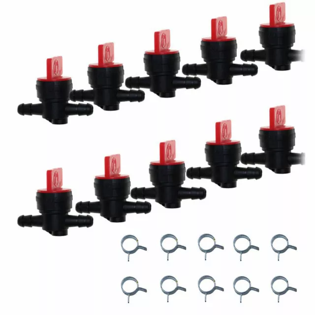 10pcs 1/4" InLine Straight Fuel Gas Cut-Off Shut-off Valve 494769 698181