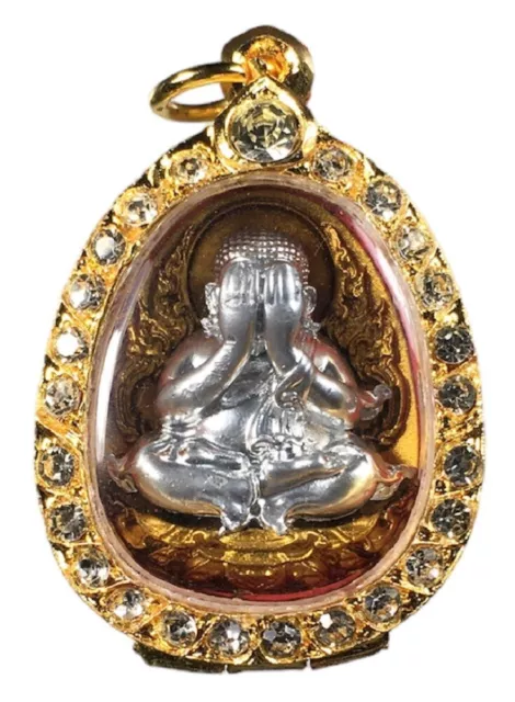 Phra Pidta LP Toh Wat ThamSingThoThong Holy Money Wealth Thai Amulet