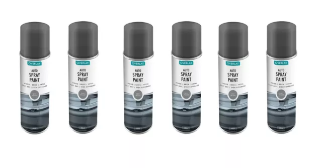 Lot de 6 bombes spray appret gris 250ml peinture auto carrosserie Grey primer