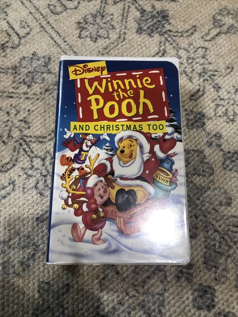 DISNEY’S WINNIE THE Pooh & Christmas Too VHS 1997 Video Tape Clamshell ...