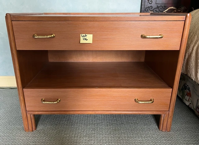 Pair of MCM McGuire of San Francisco Bamboo Style Nightstands
