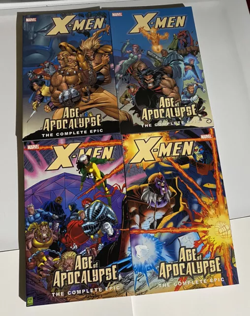 MARVEL X-MEN AGE OF APOCALYPSE THE COMPLETE EPIC Vol 1 & 2 & 3 & 4 TPB SET