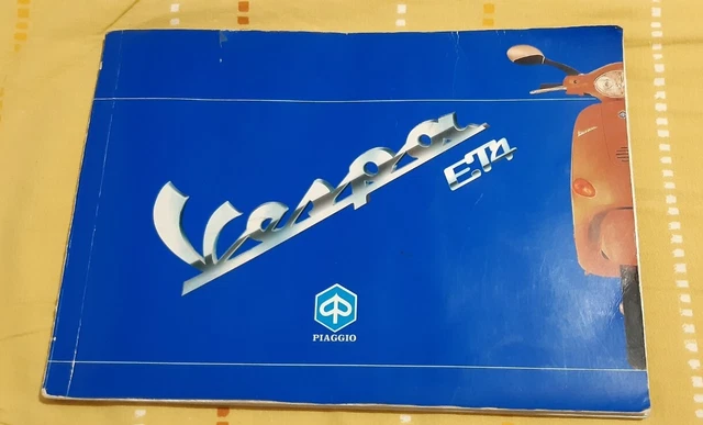 Libretto uso e manutenzione Piaggio Vespa 50 ET4 ...LEGGI DESCRIZIONE