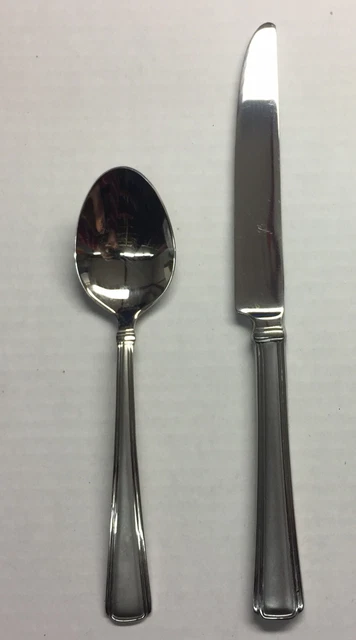 REED & BARTON REBACRAFT STAINLESS FLATWARE SABRINA SET of 7