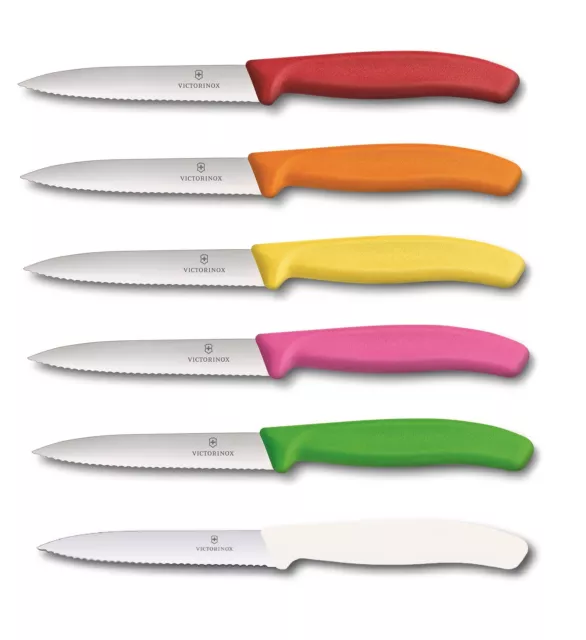 Victorinox 6er Set Gemüsemesser Tomatenmesser Set Swiss Classic 10 cm mit Welle