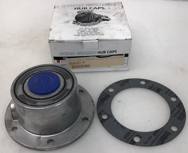 Polished Aluminum Hub Cap Fits Steer Axle 6 Bolt 4.50 Inch BC