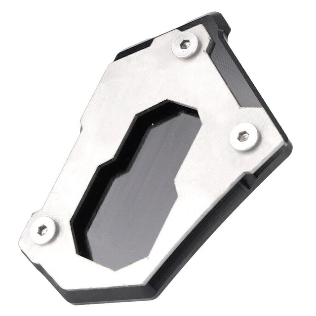Black Kickstand Side Stand Extension Plate Pad For BMW R1200GS Adventure 2015-16