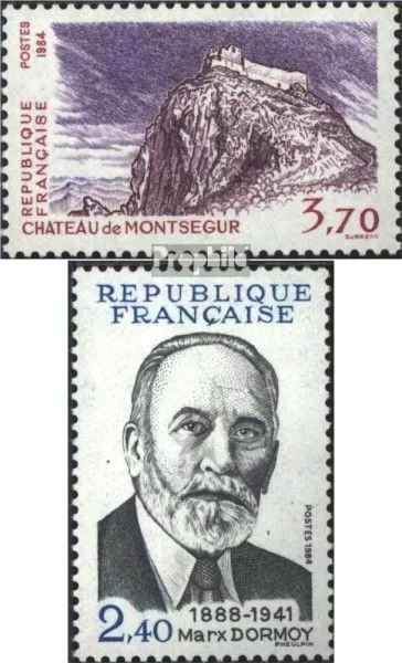 Briefmarken Frankreich 1984 Mi 2461,2462 (kompl.Ausg.) gestempelt