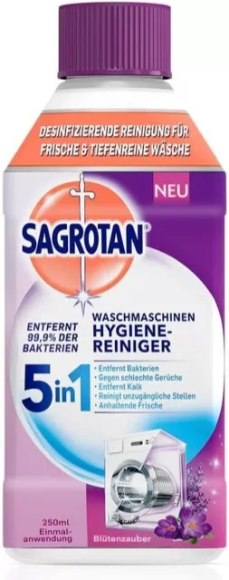 ✅ Sagrotan Waschmaschinen-Reiniger Blütenzauber Maschinenreiniger 250ml ✅