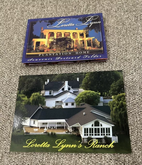 Loretta Lynn Vintage postcard lot Ranch Plantation Home Unused Ephemera 3