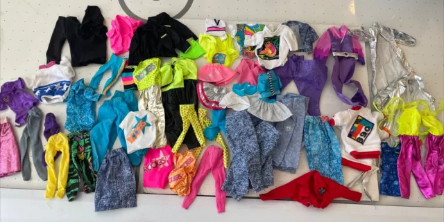 Huge 70s, 80s, 90s Retro Vintage Barbie Clothing Lot