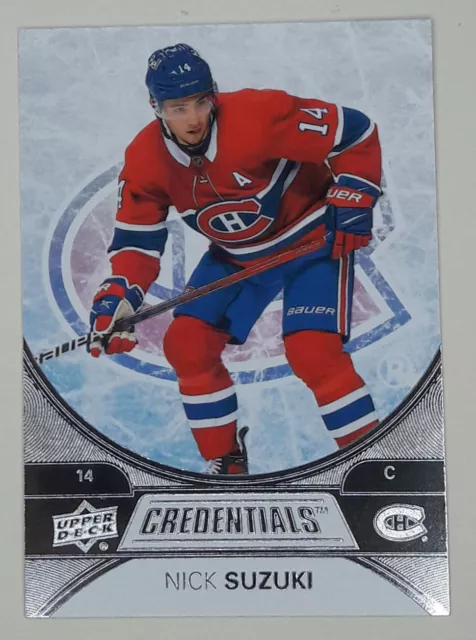 2021-22 Upper Deck Credentials #26 Nick Suzuki Montreal Canadiens