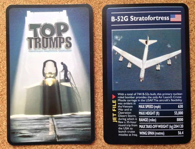 Top Trumps Single Card Ultimate Military Jets War Planes - Various Models (FB3)