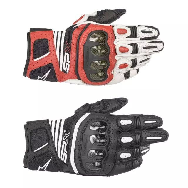 Alpinestars SPX Air Carbon V2 Motocross Leather Gloves Motorcycle Riding MX ATV
