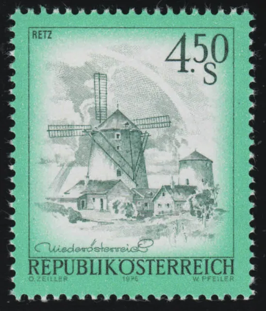 1519 Freimarke: Schönes Österreich, Windmühle Retz/ Niederösterreich, 4.50 S **