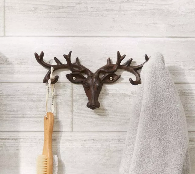 Buck Wall Mounted Hooks Centerpiece Collectible Indoor Home Decor Gift