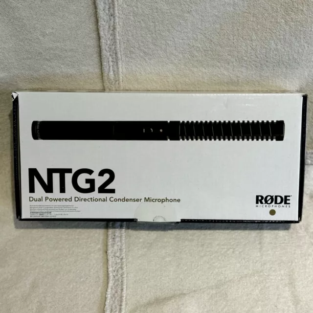 RODE NTG2 Dual Powered Directional Condenser Shotgun Microphone with Cable