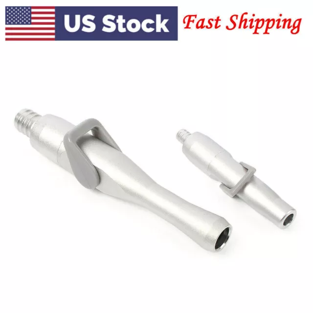 Dental Saliva Ejector Suction Valves Strong Weak Swivel Adapters Aluminum Silver
